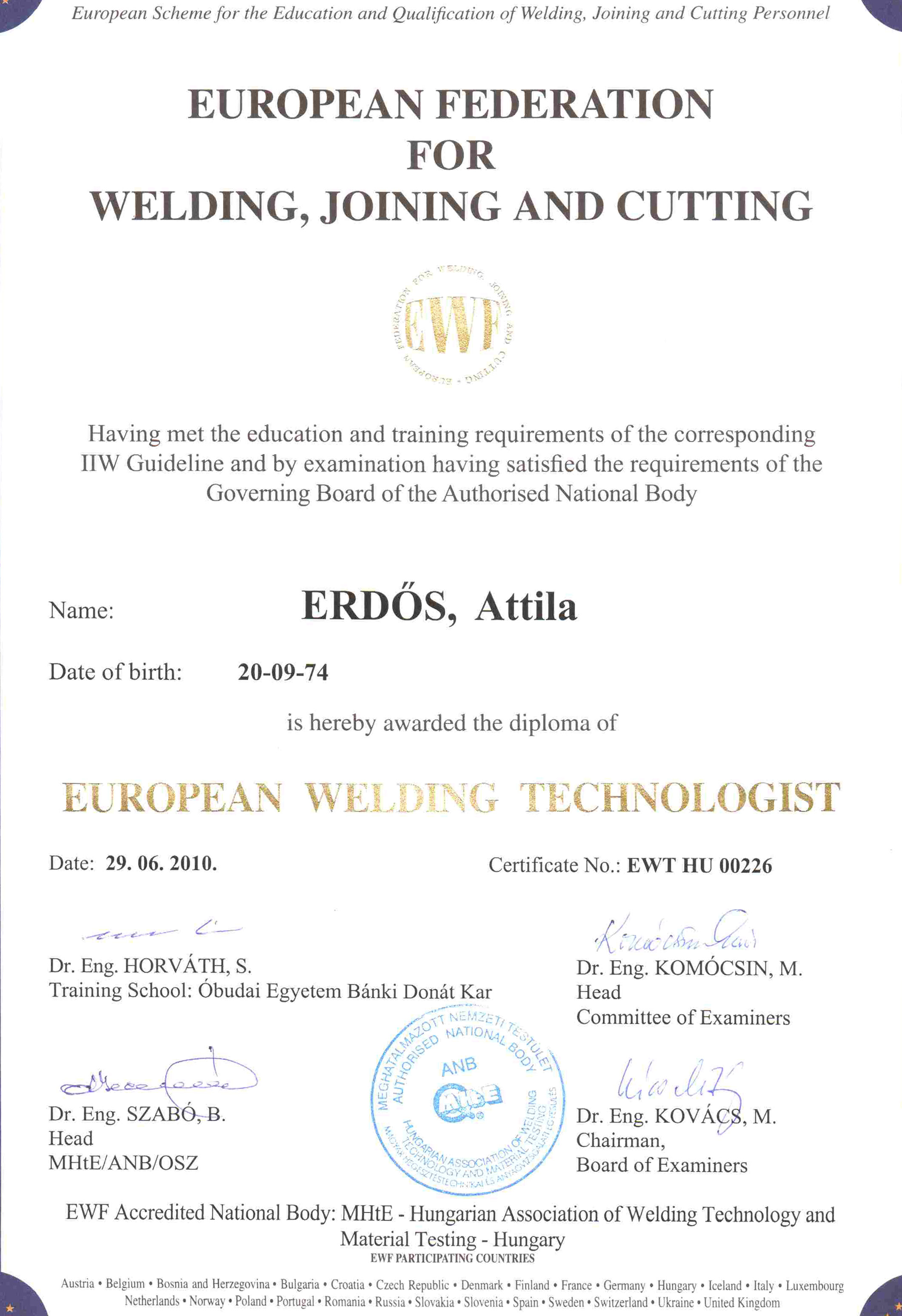 EWT-Diploma,-Attila-Erdos.jpg - Elhajlitas, CNC, Lezer, Plazma, Lang vagas